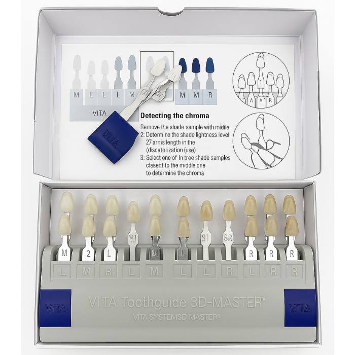 Dental Shade Guide – 16 or 29 Colors for Whitening & Comparison