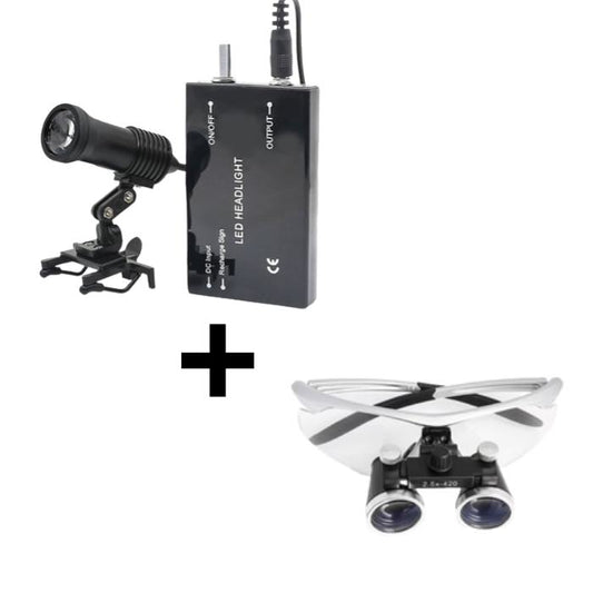 Kit Lámpara Frontal X1 con Soporte para Utilizar con Lu — vista frontal