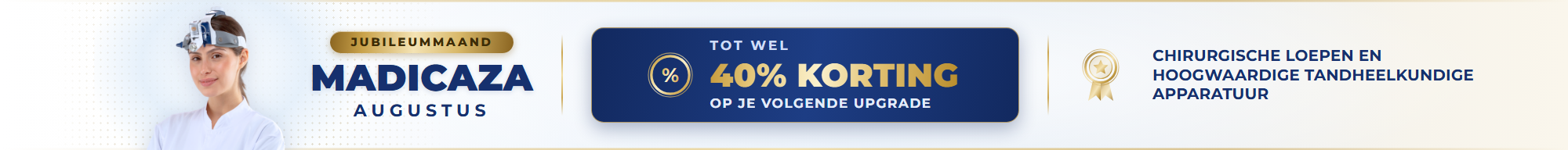 Jubileummaand Madicaza Augustus — Tot 40% korting