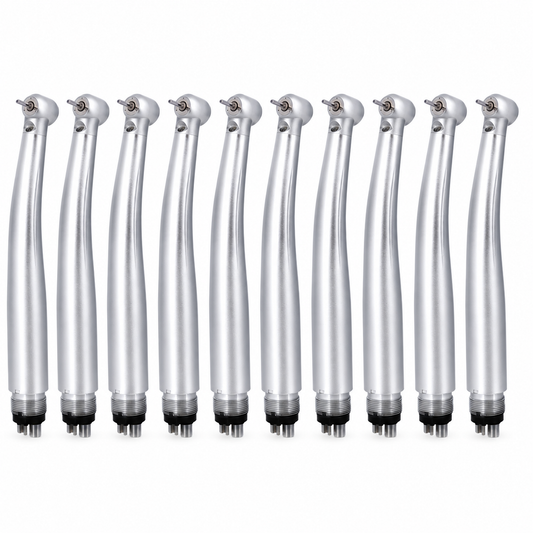 LED-tandheelkundige turbine met hoge snelheid - set van 10 stuks (2 of 4 gaten)